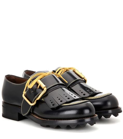 prada weise halb halbschuhe damen